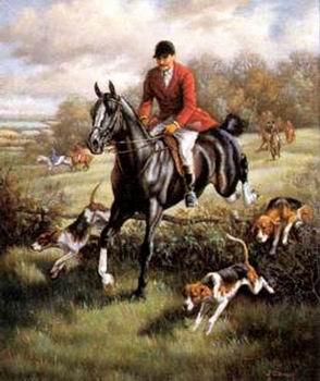 unknow artist Classical hunting fox, Equestrian and Beautiful Horses, 016. oil painting picture